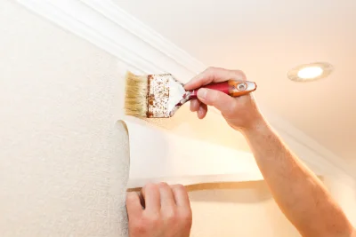 Pose de papier peint à Vire Normandie — revêtements muraux et toiles de verre